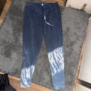 Women's Blue Tie-Dye Pajama Pants